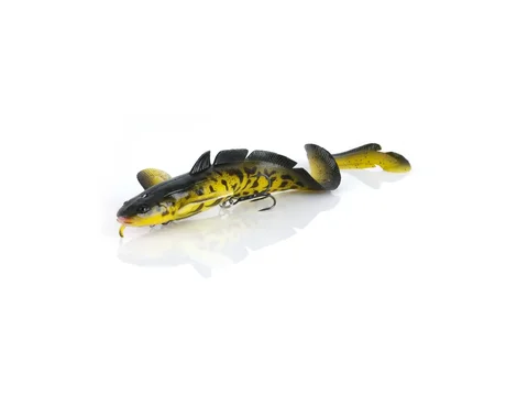 Savage Gear 3D Burbot vēdzeles imitācija Walleye krāsā