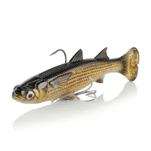 Savage Gear 3D Line Thru Mullet Pro Gold krāsa