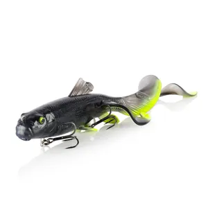 Savage Gear 3D Sucker X-Tail Black Chartreuse Flash krāsa