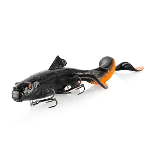 Savage Gear 3D Sucker X-Tail Black Orange Flash krāsa