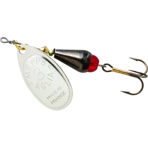 Mepps Aglia BRITE Nr. 3 Black Body, Silver Blade salikums