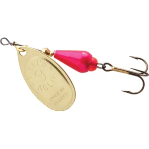 Mepps Aglia BRITE Nr. 3 Pink Body, Gold Blade salikums