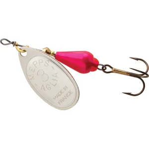 Mepps Aglia BRITE Nr. 3 Pink Body, Silver Blade salikums