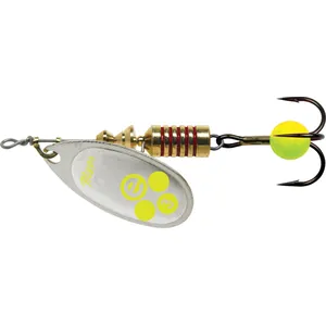 Mepps Aglia-e Nr. 3 Silver, Hot Chartreuse krāsojums