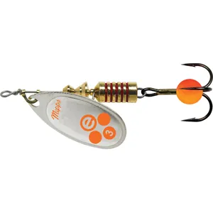 Mepps Aglia-e Nr. 3 Silver, Hot Orange krāsojums