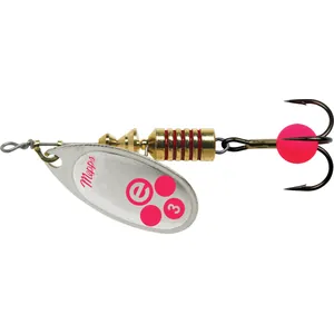 Mepps Aglia-e Nr. 3 Silver, Hot Pink krāsojums