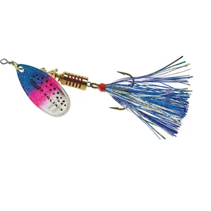 Mepps Aglia Flashabou Nr. 3 Rainbow Trout, Blue/Silver Tail salikums