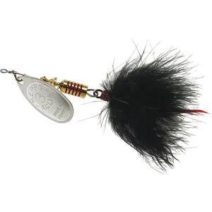Mepps Aglia Marabou Nr. 3 Silver, Black Tail salikums