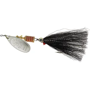 Mepps Aglia Streamer Nr. 3 Silver, Black Streamer salikums