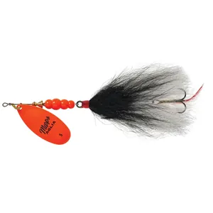 Mepps Aglia Tandem Nr. 5 Hot Orange, Black/White Tail salikums