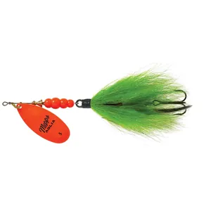 Mepps Aglia Tandem Nr. 5 Hot Orange, Chartreuse Tail salikums