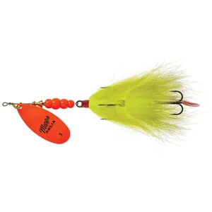 Mepps Aglia Tandem Nr. 5 Hot Orange, Yellow Tail salikums