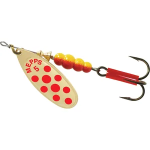 Mepps Aglia Nr. 5 Gold Red Dot krāsojums