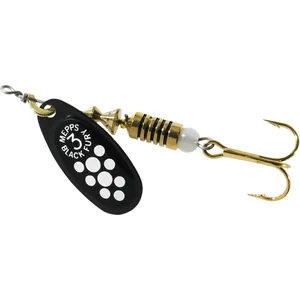 Mepps Black Fury Nr. 3 White Dot bleķis