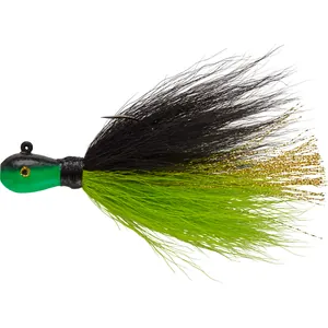 Mepps Bucktail Jig Black/Chartreuse krāsa