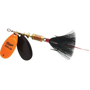 Mepps Double Blade Aglia Nr. 3 Hot Orange & Black, Black Tail salikums