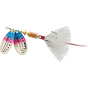 Mepps Double Blade Aglia Nr. 3 Rainbow Trout & Rainbow Trout, White Tail salikums