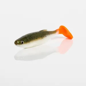 Savage Gear Fat T-Tail Minnow 10,5 cm Olive Hot Orange krāsa