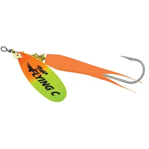Mepps Flying C Hot Orange-Chartreuse Blade/Hot Orange Sleeve spineris