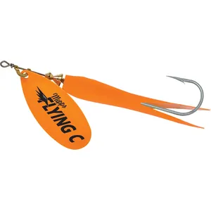 Mepps Flying C Hot Orange Blade and Sleeve spineris