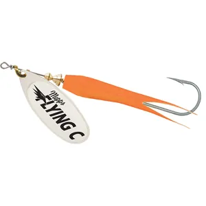 Mepps Flying C Silver Blade/Hot Orange Sleeve spineris