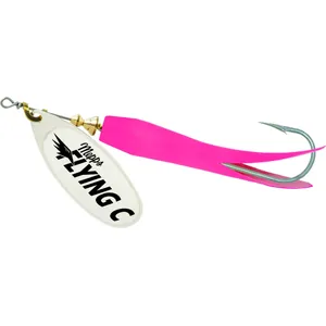 Mepps Flying C Silver Blade/Hot Pink Sleeve spineris