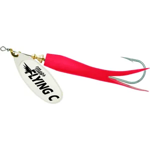 Mepps Flying C Silver Blade/Red Sleeve spineris