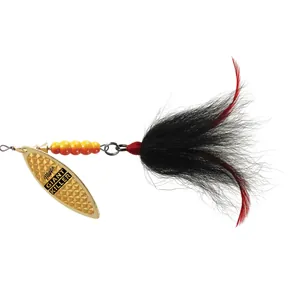 Mepps Giant Killer Bucktail Goldbo Scale, Black Tail salikums