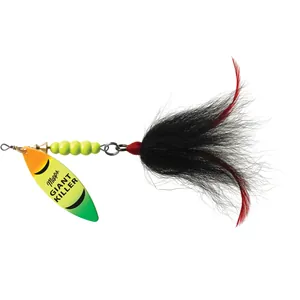 Mepps Giant Killer Bucktail Hot Firetiger, Black Tail salikums