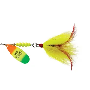 Mepps Magnum Musky Killer Dressed Hot Firetiger, Yellow Tail salikums