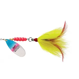 Mepps Magnum Musky Killer Dressed Silver/Rainbow Trout, Yellow Tail salikums