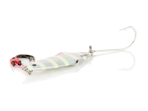 Savage Gear Magnum Squish Jig pilkeris Pink Zebra Glow krāsā
