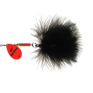 Mepps Marabou Hot Orange, Black Tail salikums