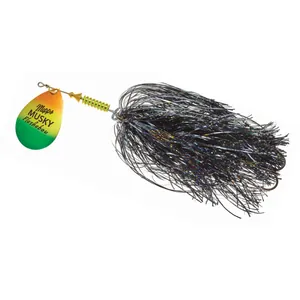 Mepps Musky Flashabou Firetiger Platium, Black Tail salikums