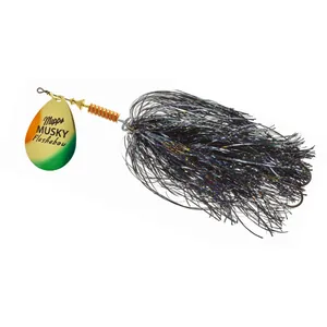 Mepps Musky Flashabou Perch, Black Tail salikums