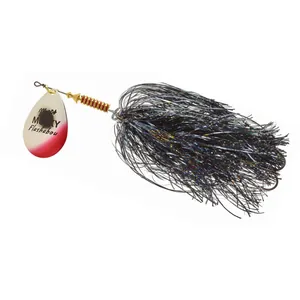 Mepps Musky Flashabou Shad, Black Tail salikums