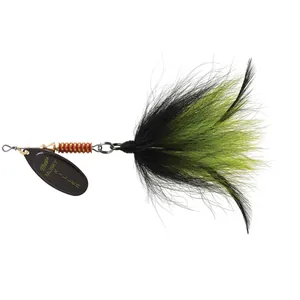 Mepps Musky Killer Black, Black/Chartreuse Tail salikums