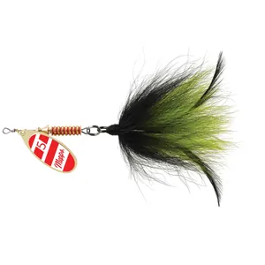 Mepps Musky Killer Gold/Red-White, Black/Chartreuse Tail salikums