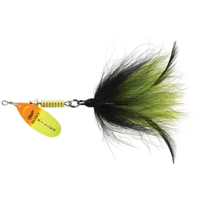 Mepps Musky Killer Hot Orange/Chartreuse, Black/Chartreuse Tail salikums