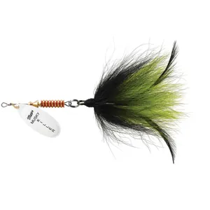 Mepps Musky Killer Hot White, Black/Chartreuse Tail salikums