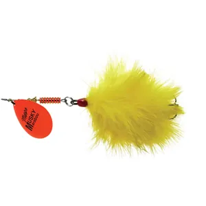 Mepps Musky Marabou Hot Orange, Yellow Tail salikums