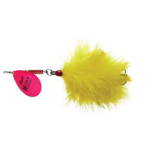 Mepps Musky Marabou Hot Pink, Yellow Tail salikums