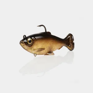 Savage Gear Pulse Tail Baitfish RTF Black Gold krāsa