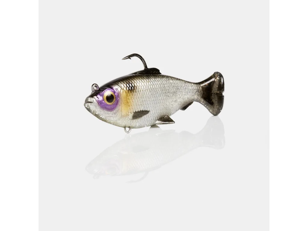 Savage Gear Pulse Tail Baitfish RTF svimbeits Silver Black Back krāsā