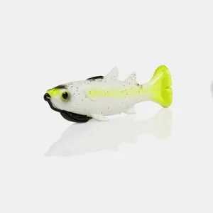 Savage Gear Pulse Tail Mullet LB Chartreuse White krāsa