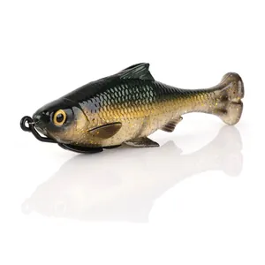 Savage Gear Pulse Tail Shiner Loose Body Green Back krāsa