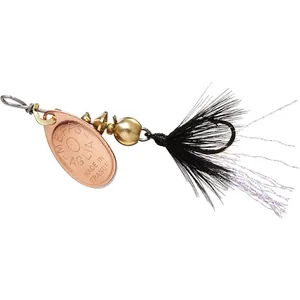 Mepps Spin Fly Hackle Dressed Copper, Black Hackle salikums