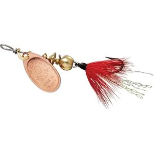 Mepps Spin Fly Hackle Dressed Copper, Red Hackle salikums