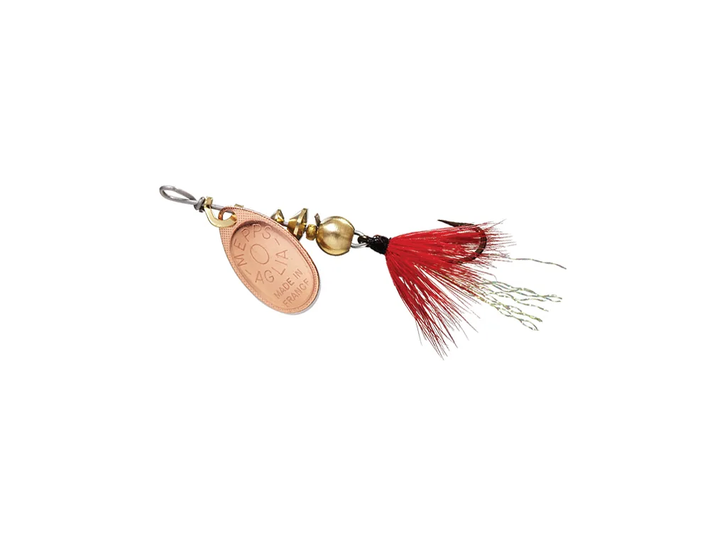 Mepps Spin Fly Hackle Dressed Copper, Red Hackle spineris