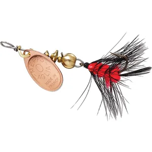 Mepps Spin Fly Wooly Worm Copper, Black/Orange salikums